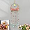 Elegant Natural Crystal Stone Sun Catcher Wind Chimes Bohemian Handmade Bedroom Hanging Ornaments Wall Decor Home Accessories