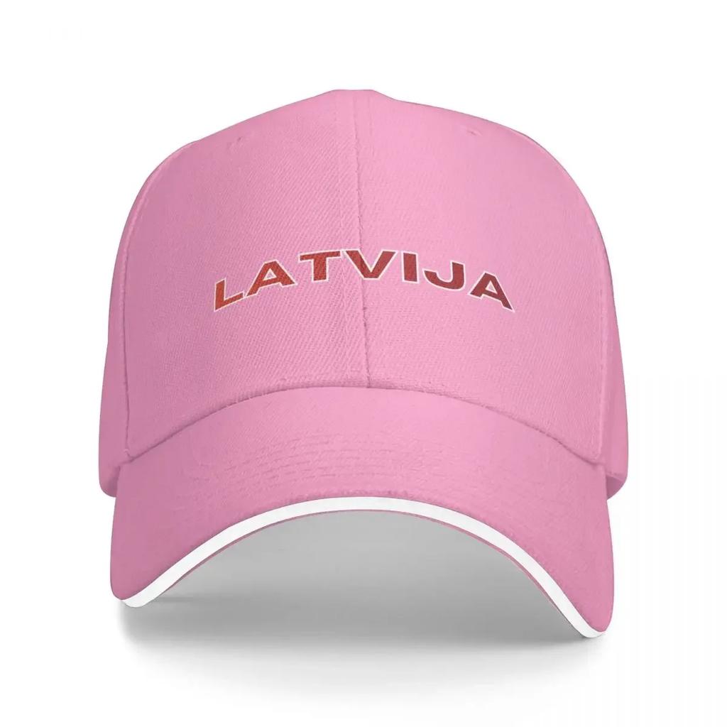 Latvija Red Latvia Baseball Cap Hip Hop Rave Dropshipping Men's Baseball Women's