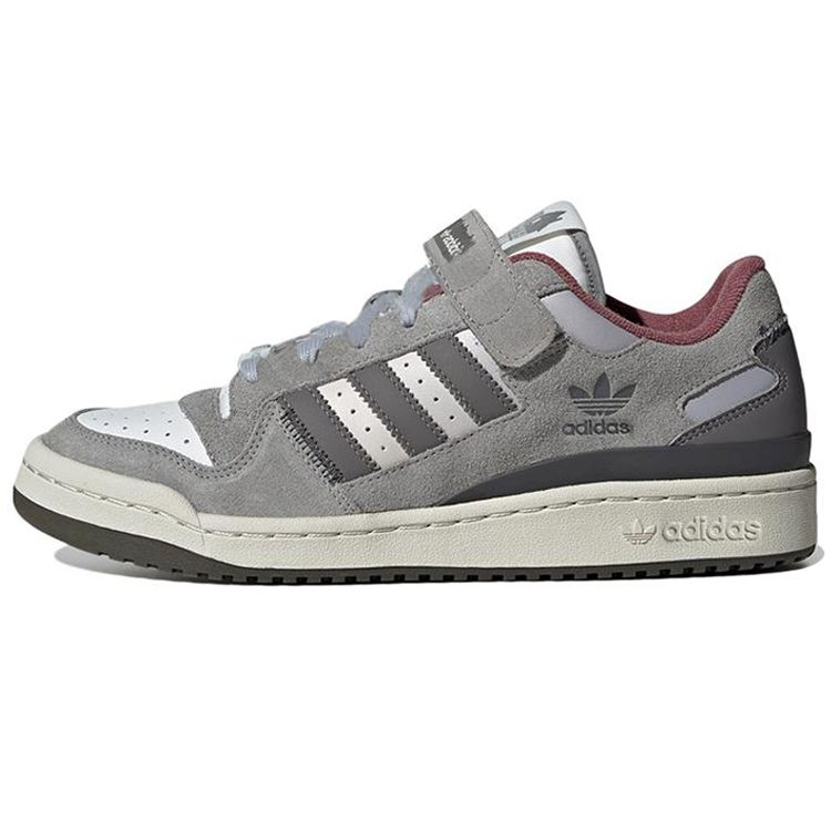 Один дома 2 x adidas Forum 84 Low Pigeon Lady Унисекс Кроссовки Серый Угольный-Однотонный-Серый Кристально-белый ID4328