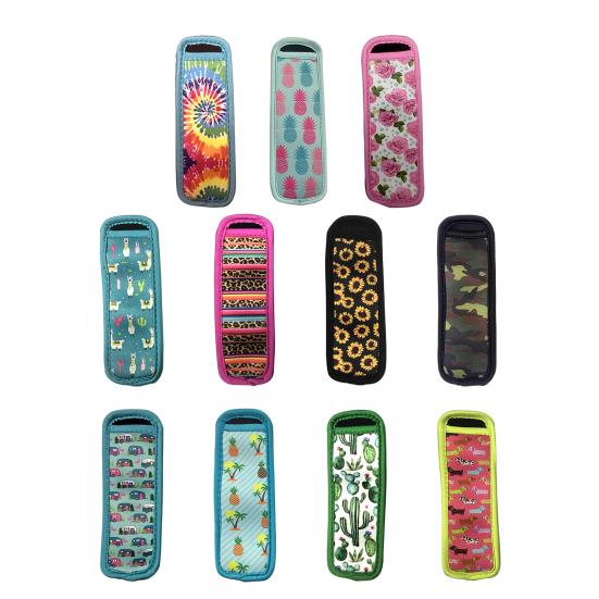 Чехол для мороженого Многоразовый держатель для мороженого Гибкий пакет для мороженого Цветной лед для мороженого