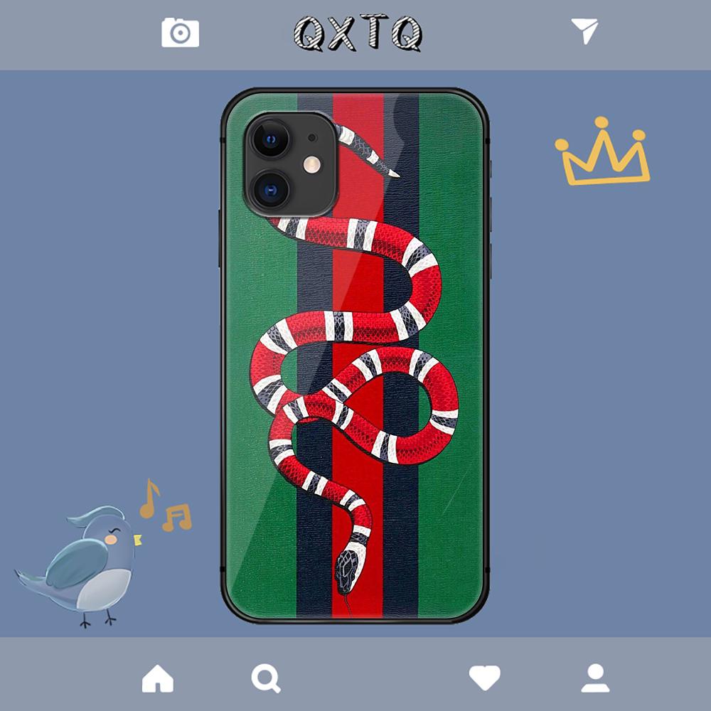Guccis Модный Роскошный Бренд Чехол Пчела Для iPhone Samsung Galaxy Redmi Note S 17 16 15 14 13 20 24 25 54 Pro Max Ultra Fe Чехол из Закаленного Стекла
