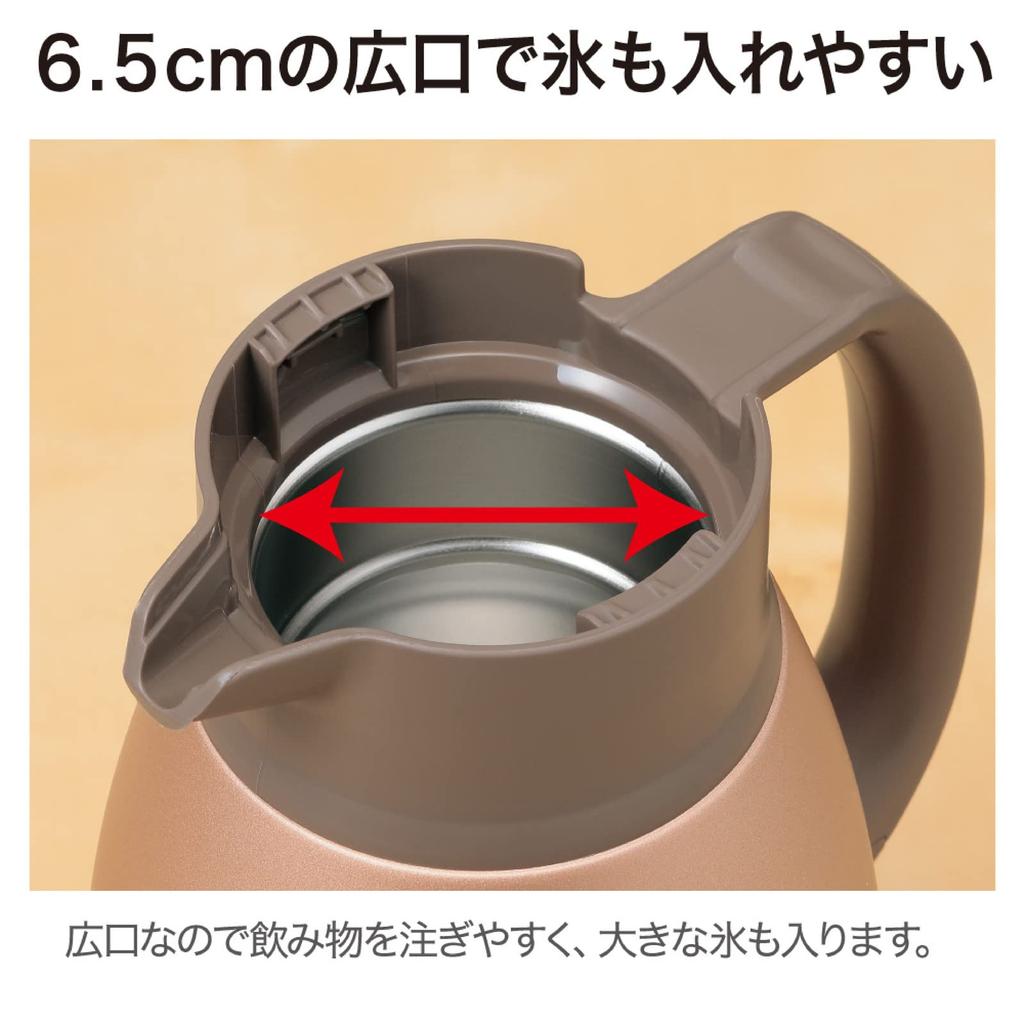 Кастрюля Zojirushi из нержавеющей стали с широким горлышком, вакуумная система сохранения тепла и мягкости пищи, объем 1,9 л., (приблизительно. 6.5cm), Двустенная теплоизоляция,