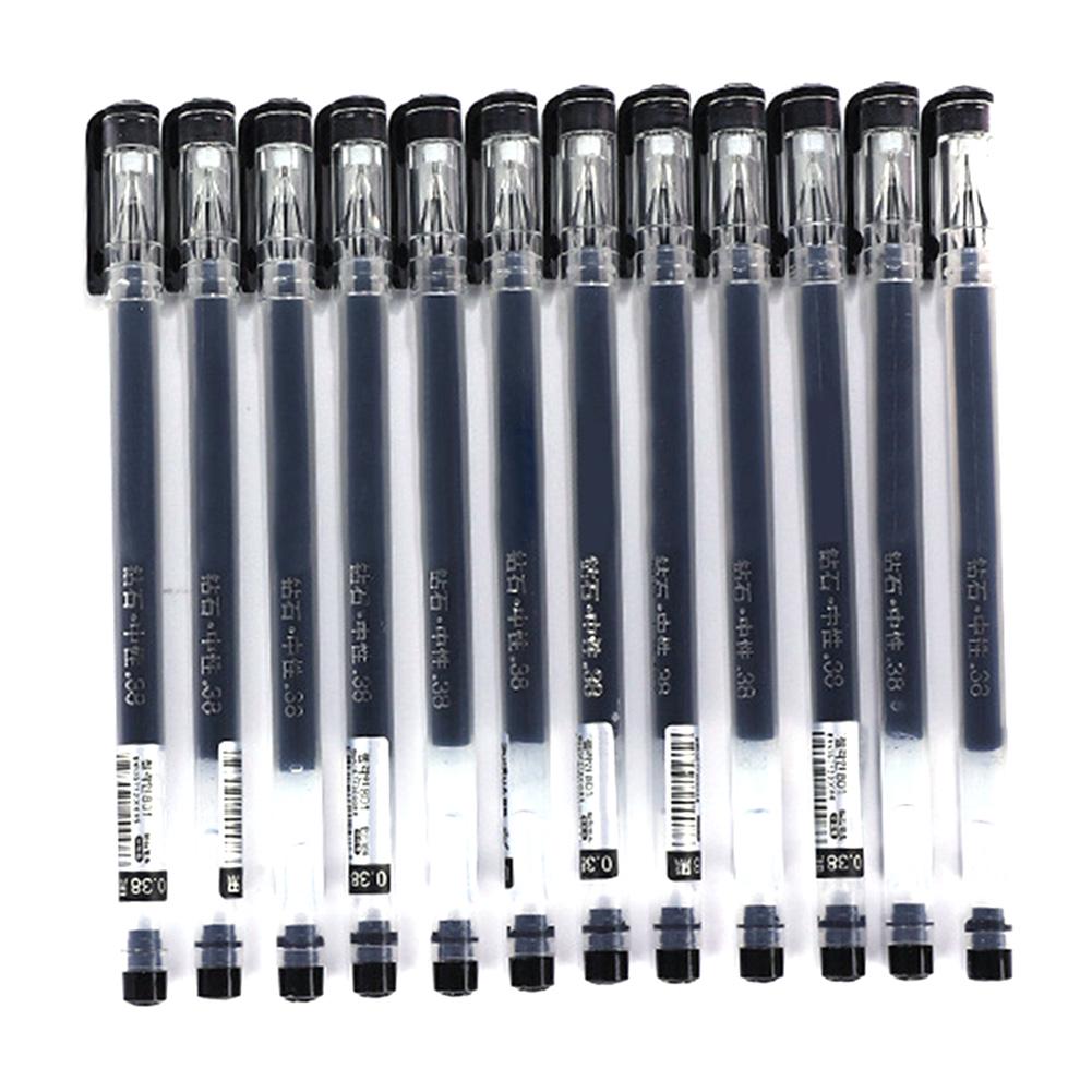 Ink Pen Stationeries Gel 12pcs 038mm Student Stationery Office Diy Sketching Writing Tool