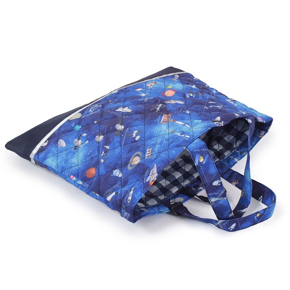 COLORFUL CANDY STYLE Quilted Entrance Set Lesson Bag and Featuring a Future Planetary Exploration and Spaceship and For Product NW404800 4-Piece