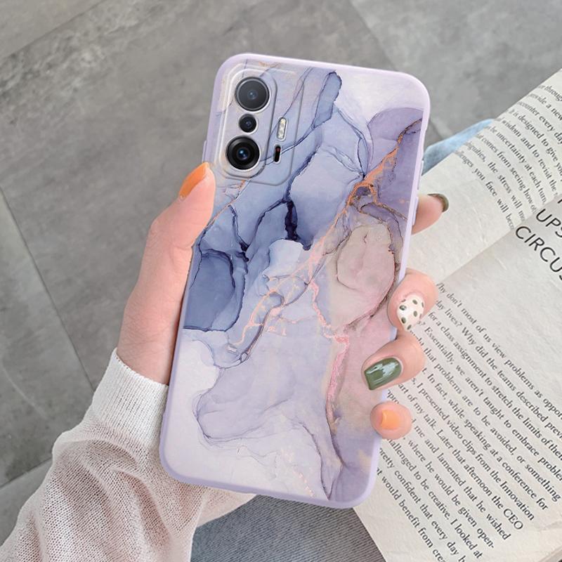 Marble Pattern Phone Case For Xiaomi 11T Pro Mi11T Pro Protective Cover Case Soft Silicone Funda For Xiaomi Mi 12T 13T TPU Coque