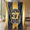 Boston Bruins Flannel Fleece Blanket Cozy Warm Throw Blanket For Couch Bed Travel All Season Use