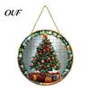 Acrylic Hanging Decorations Christmas Tree Ornaments, Festive Pendants with Lanyard for Ornaments Holiday Party Home Decoration, Indoor Scene