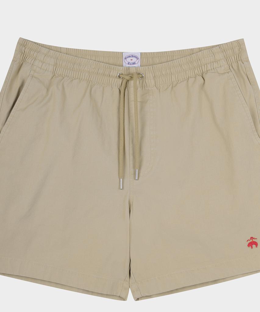 Брюки-шорты Brooks Brothers Friday однотонные (бежевый) (Bbpsmn8942Zfm)