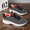 New Women Casual Sports Thick Soled Lace Up Mesh Fabric Running Non Slip Tennis Comfortable Jogging Women's Shoes Tenis De Moda
