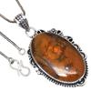 Pendant Wild Horse Jasper Gemstone Valentine'Day Gifted Silver Jewelry 2.25"