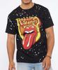 Футболка унисекс с изображением рок-группы Rolling Stones Tongue Bleach Dye