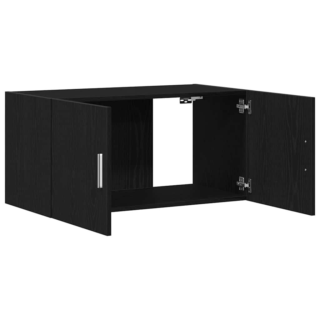 vidaXL Wandschrank Schwarz Eichen-Optik 80x39x40 cm Holzwerkstoff