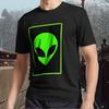 New Alien Head, Logo of Gray Alien, Inter Logo Men's T-shirt Funny Size S To 5XL