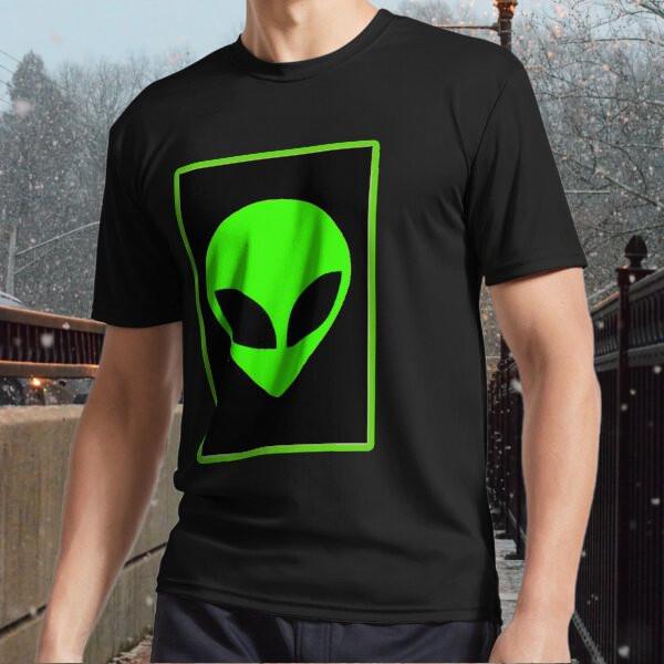 New Alien head logo of gray alien inter Logo Men#039;s Tshirt funny size S to 5XL Unisex T-Shirt