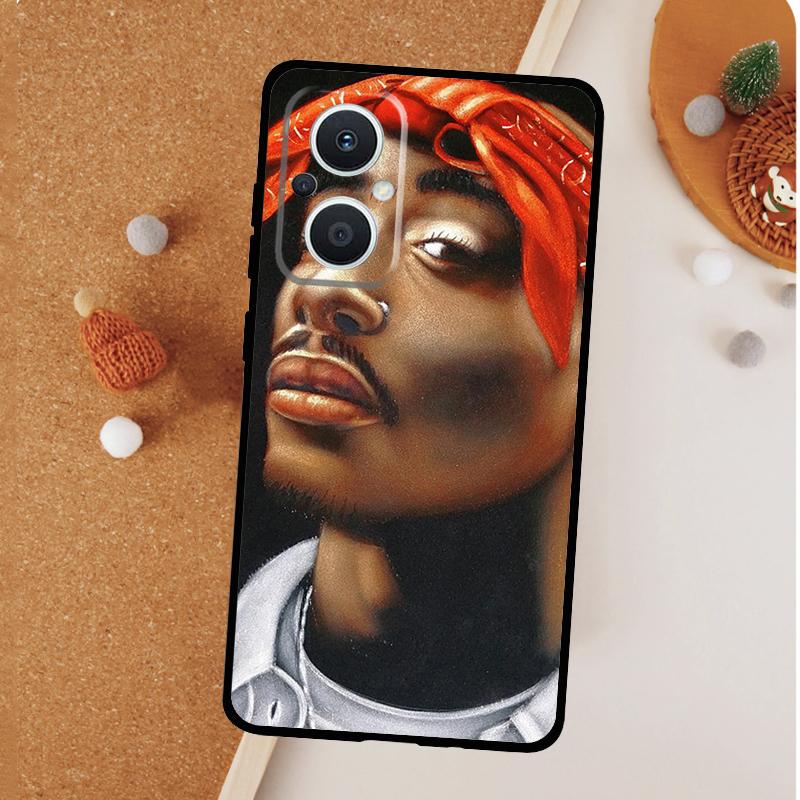 Rapper 2pac Singer Tupac Phone Case For OPPO Reno 11 F 13 12 F 8T 7 8 10 Pro OPPO Find X8 X6 Pro X3 X5 Lite Cover