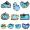 10 Pcs Fairy Garden Miniature Pond Ornaments Accessories Resin Miniature Pond