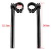 Adjustable Angle 37mm Separate Low Universal Fit for Motorcycles 37 37-Piece Handlebars, Type, 22.2mm, Black,