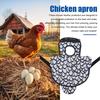 Chicken Saddle for Hens Printed Chicken Aprons with Adjustable Strap Chicken Vest Jacket Clothes for Poultry Back Feather Protection