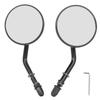 Pair Motorcycle Rearview Mirror Round Retro 8mm Screw Universal Replacement for Rocker C 2008?2009
