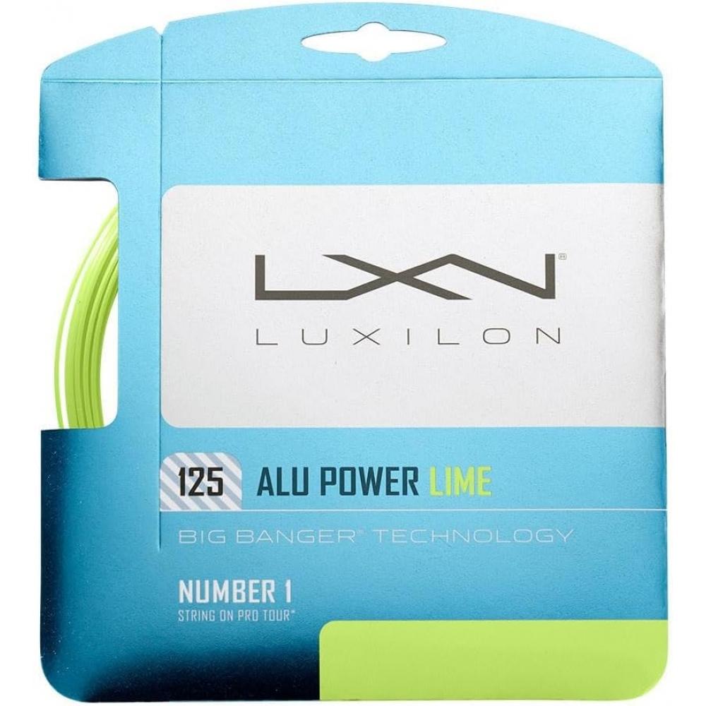 Струна для тенниса Luxilon Gut, одна катушка 200 м, Alu Power 125, монофиламент, лаймово-зеленый
