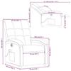 VidaXL Fauteuil de Massage Inclinable Électrique, Chaise de Relaxation avec Dossier et Repose-pied Réglables, Siège de 3204082