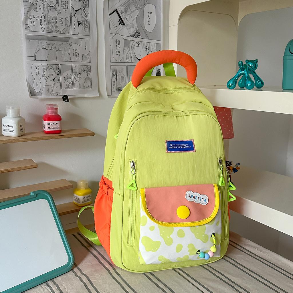 Schoolbag new cute cartoon children's schoolbag color matching high value cool cute little schoolbag going out travel backpack