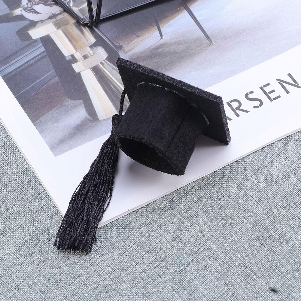 20 шт. Мини-шляпа врача, колпачок для выпускной бутылки, крышка для колпачков, подарок, браслет, маленькие топперы