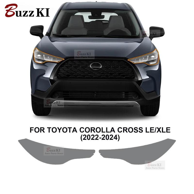 For Toyota Corolla Cross LEXLE -2024 Headlight Rearview Film TPU Protection Film Pre-cut Anti-scratch Resistant Clear Black