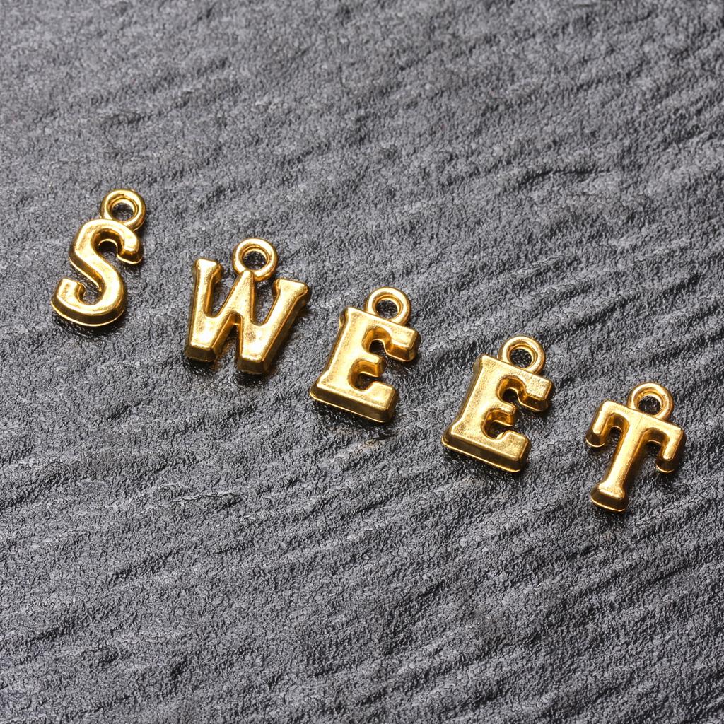 50 шт., 14-16 мм * 8-9 мм, подвеска со смешанными буквами, инициалы AZ, акриловая подвеска, используется для изготовления ювелирных изделий, браслетов и ожерелья своими руками.