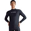 Li Ning Swimming Series Letter Round Neck Pullover Купальник с длинным рукавом Мужской купальник Черный ASLT085-1