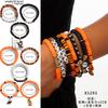 Halloween New Skull Pumpkin Bracelet Set, Witch Spider Mixed Color Beaded Kunjuan Hand