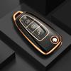 ТПУ Чехол-сумка для складного автомобильного ключа Брелок для Ford Focus C-Max S-Max Galaxy Mondeo Ranger Transit Tourneo Custom Стайлинг
