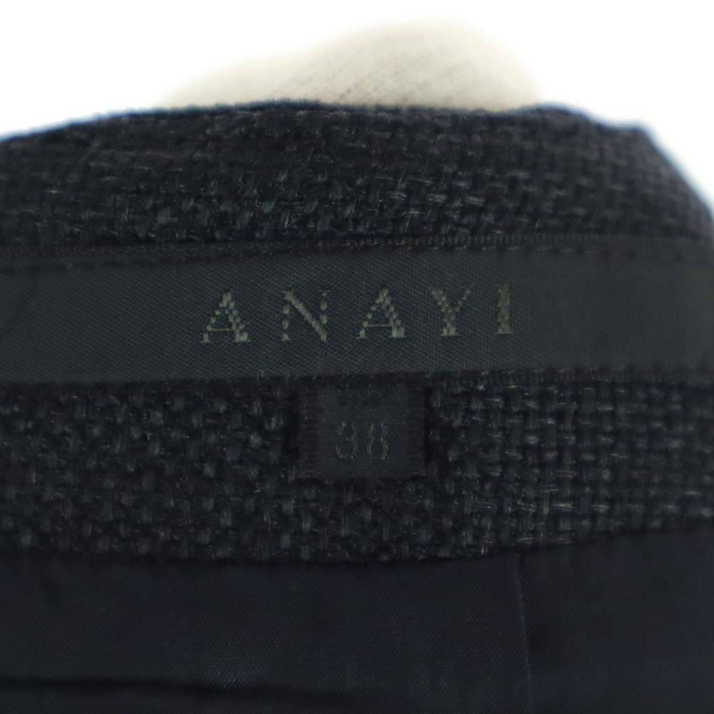 ANAYI made in Japan Midi length Tight Skirt 38 Navy Women Used
