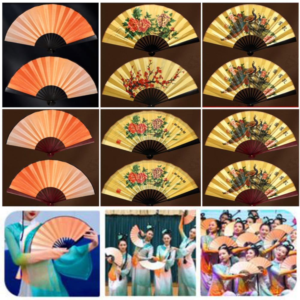 26.5cm Chinese Tai Chi Yoga Kung Fu Fan Dance Performance Hand Hand Fan  Wedding Party Decor