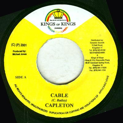 7-дюймовая пластинка CAPLETON - Cable NONE Kings Of Kings 2001 Ямайка Регги, Ска и Даб Б/У