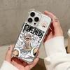 Чехол для телефона Аниме Луффи Зоро для iPhone 17 16e 16 15 14 13 12 11 Mini Air Pro Max X XR XSMax 7 8 Plus Противоударный Прозрачный