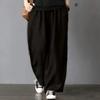 Summer Women's Oversize Casual Cotton Linen Bloomers Pants Women Baggy Vintage Harem Trousers High Waist Sweatpant