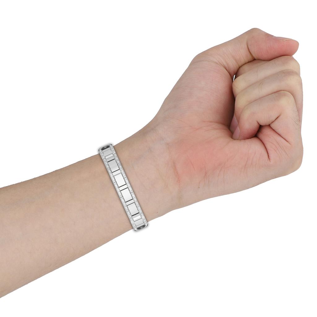 Для Samsung Galaxy Fit3 Ремешок для часов X-Style Со стразами Нержавеющая сталь с металлическим корпусом часов