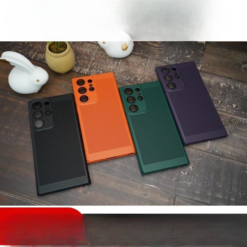Подходит для чехла для телефона Samsung S24 Ultra Летний чехол с ледяным ощущением S24 Пленка для объектива S23 Защитный чехол из твердого материала