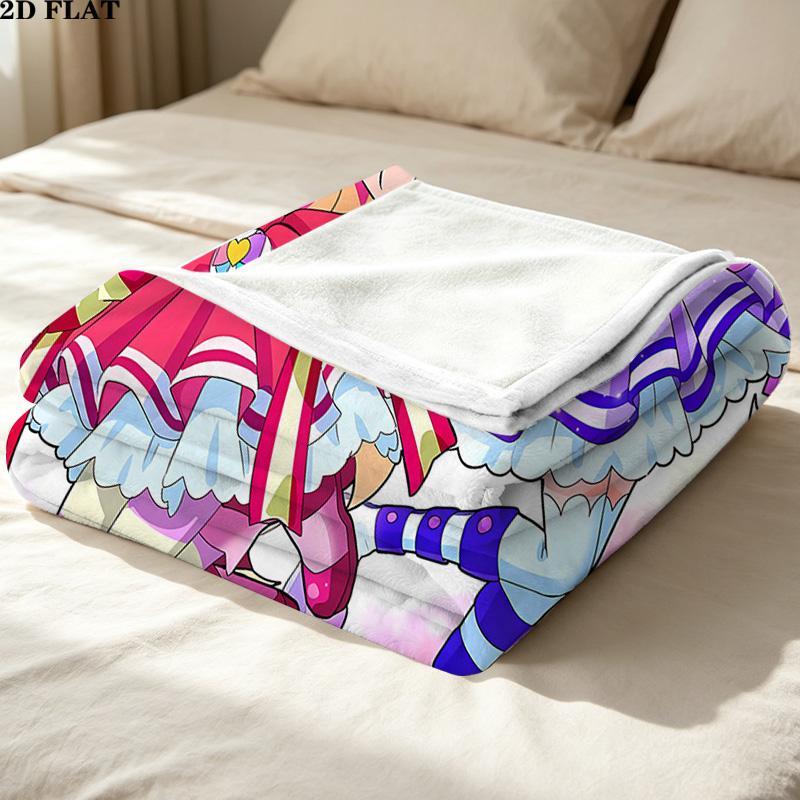 1PC Wonderfulprecurwinx Club Patterned Flannel Blanket Suitable For All Seasons For Home Decor Warmth And Comfort Gifts Holiday Present