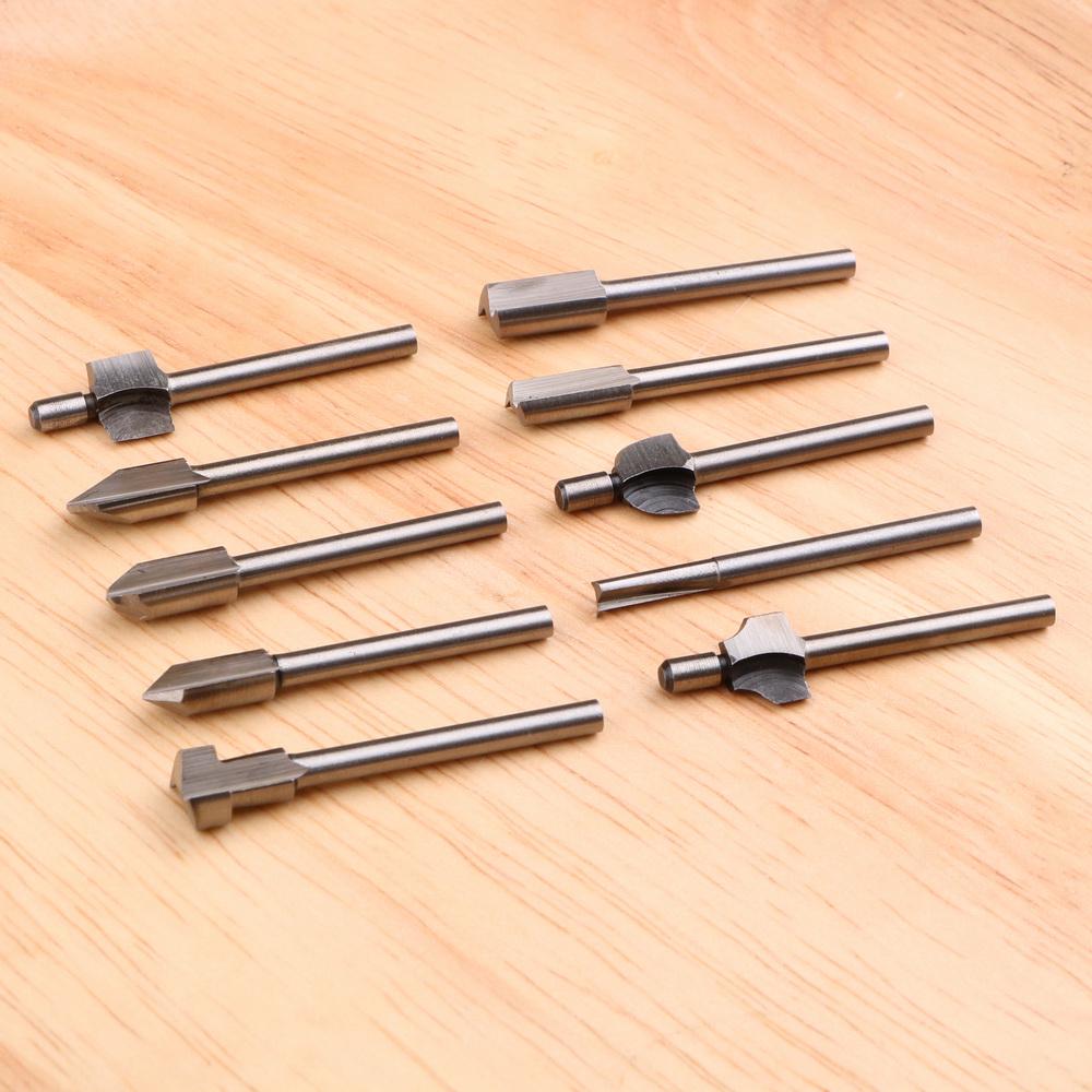 Подходит для электрического торцовочного станка Dremel Rotary Set, 10 шт. 1/8" деревообрабатывающего фрезерного станка для полировки и гравировки