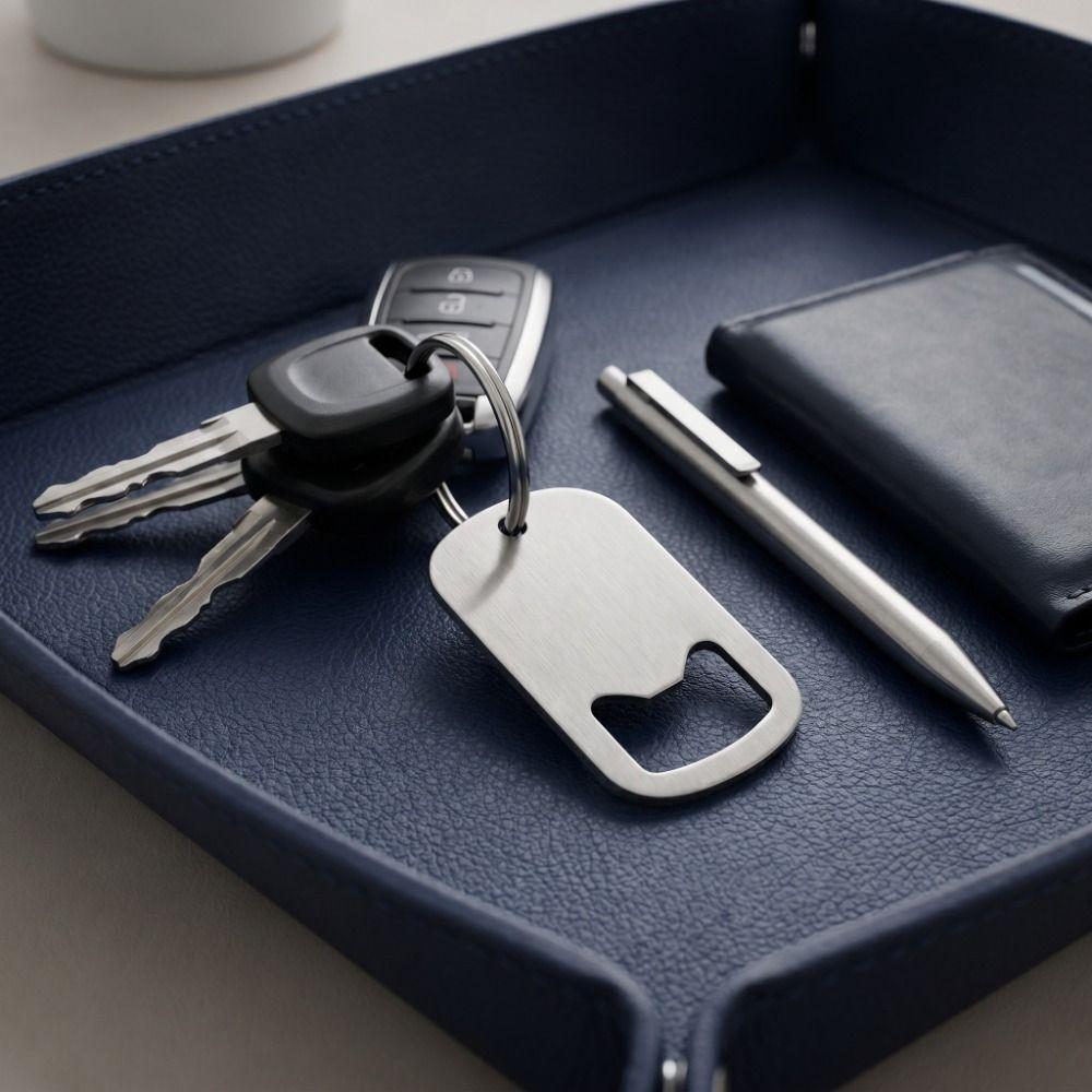 Simple Bottle Opener Keychain Stainless Steel Portable Bottle Opener Daily Carry