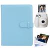 3in 128 Pockets PU Universal Digital Photo Album Business Card Holder for Polaroid MiniBlue