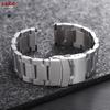 Silver Black Bracelet for Seiko Luxury Solid Stainless Steel Watch Band 18mm 19mm 20mm 21mm 22mm 24mm Belt Men Watch Accessories