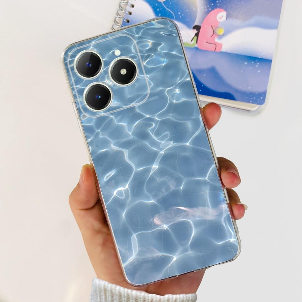 For Realme C63 C61 Phone Cover Case Cool Cartoon Dragon Space Man Cat Funda Soft Clear Silicone Bumper For Realme Narzo N61 N63