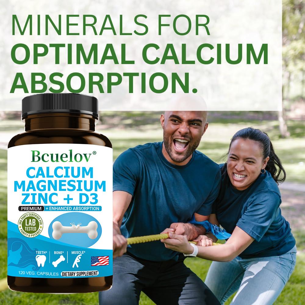 Dietary Supplement, With Calcium, Magnesium, Zinc, Vitamin D3, 120 Capsules