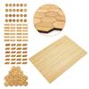 24/48PCS Bamboo Wood Grain Floor 1/12 Scale Miniature Floor Board Dollhouse Floor Tiles  Dollhouse