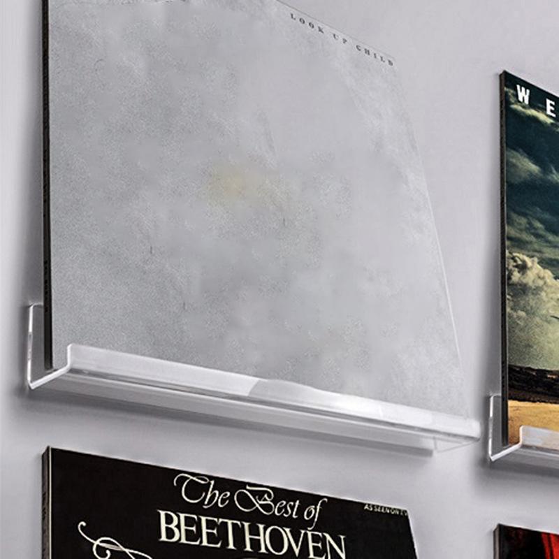 10шт акриловая пластинка плавающая полка настенный держатель дисплей стенд для винилового альбома