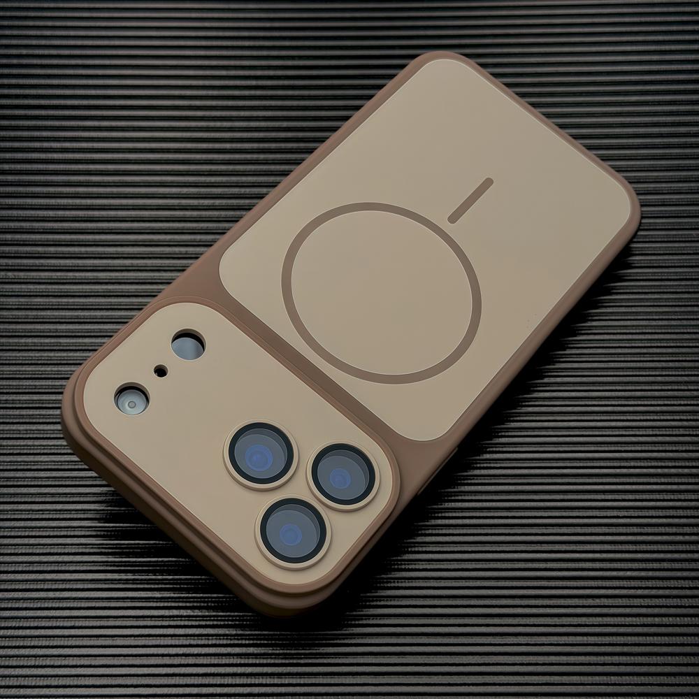 Роскошный матовый чехол для iPhone 18 17 16 15 14 13 12 11 Pro Max 18Pro 17Pro Mag Для зарядки MagSafe Безопасный Мягкий чехол Жесткая задняя крышка