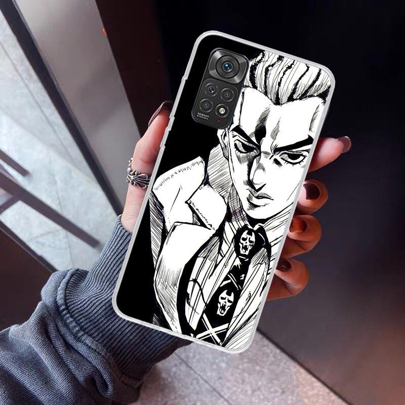 JoJo Kira Yoshikage Killer Queen Phone Case For Xiaomi Poco X5 X6 X7 Pro F7 Ultra M7 Redmi 15C 15 13C 13 12C 12 10 10C 10A 9 9C